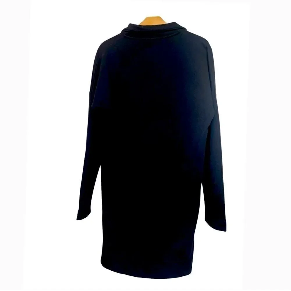Nike Tech Fleece Black Zip Neck Dress